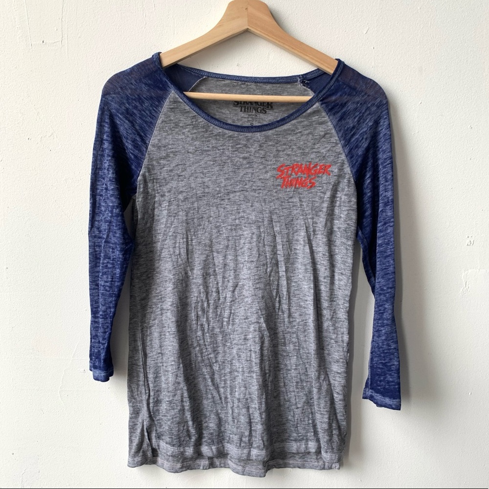 Netflix Stranger things burnout baseball t-shirt S